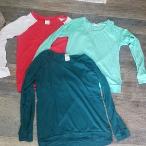 Victoria's secret pink long sleeve tshirt lot